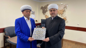 Муфтий Рушан Аббясов встретился с заместителем Муфтия Республики Узбекистан Ибрахимом Иномовым